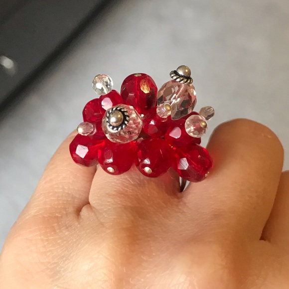 NEW Sterling Silver Crystal Ring - Picture 3 of 8